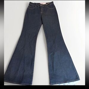 Express Dark Blue Flare Jeans
